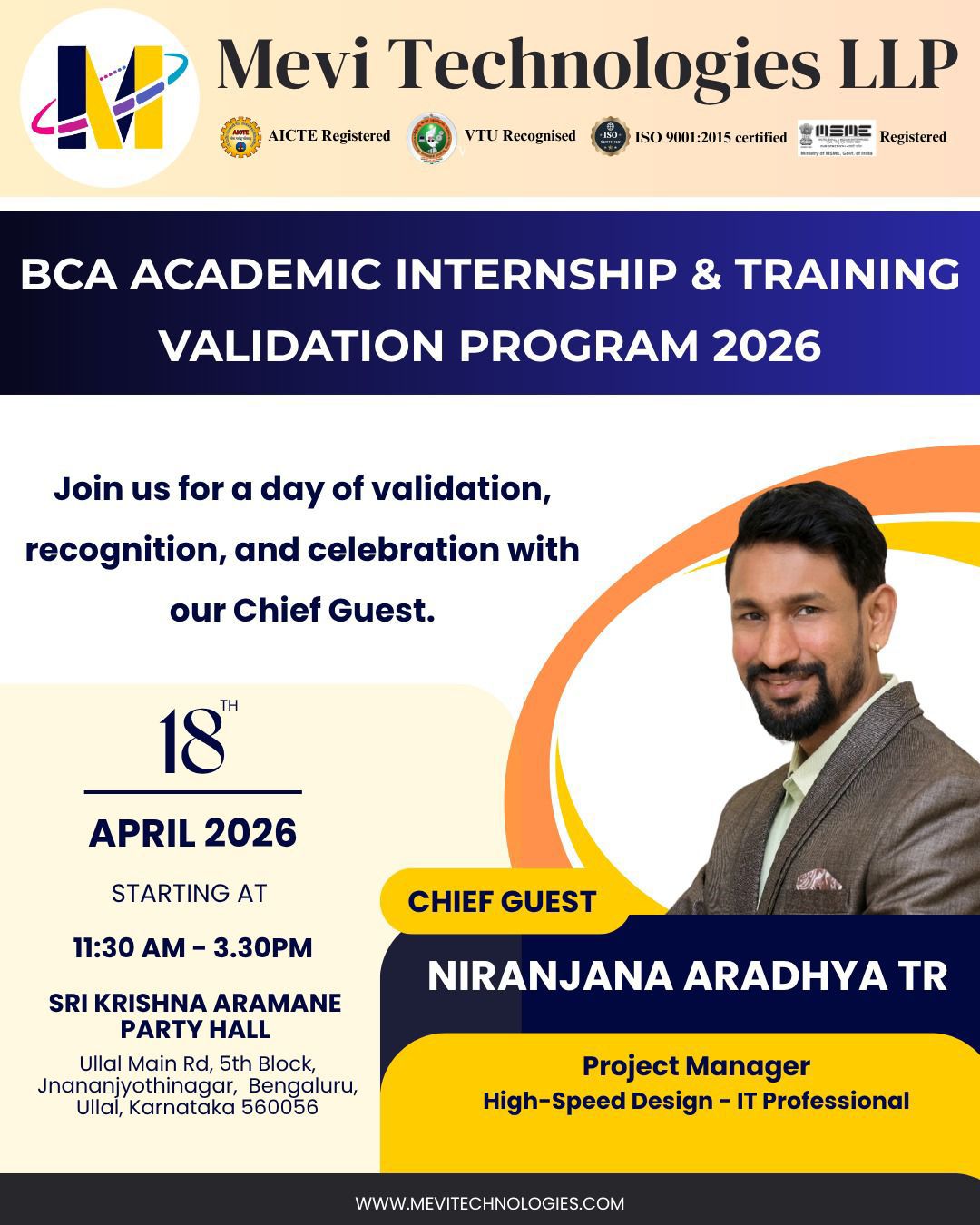 BCA Academic Internship & Training Validation Program