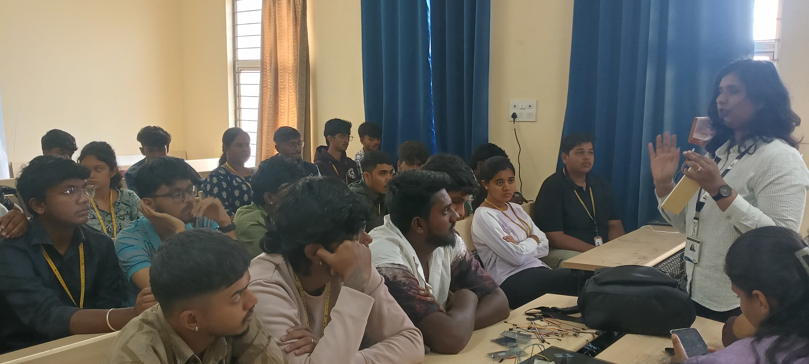 IOT and ML workshop For BCA at Reva