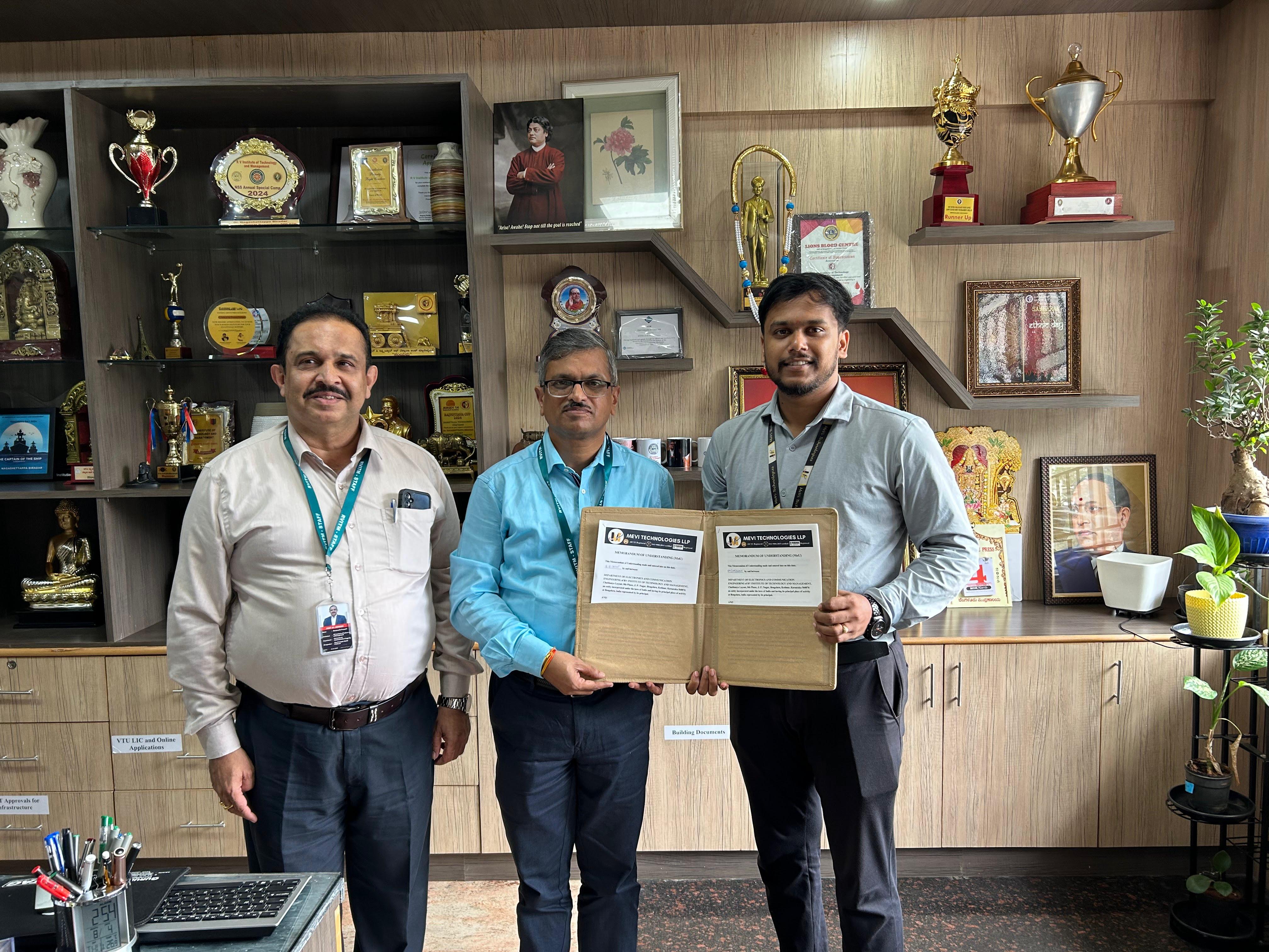 MoU with RV INSTITUTE OF TECHNOLOGY AND MANAGEMENT